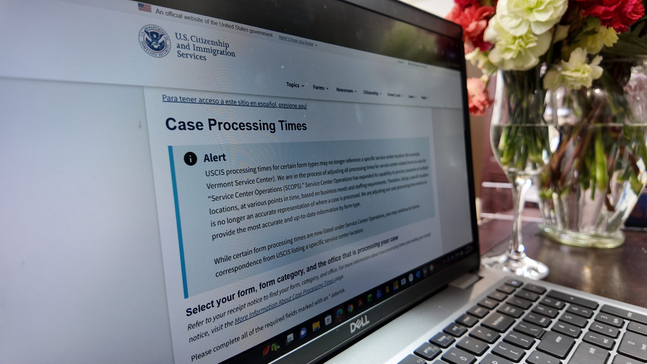 Tiempos de procesamiento USCIS